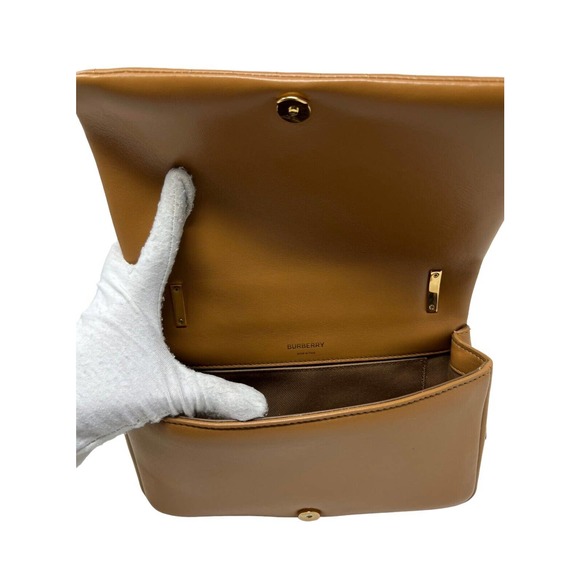 Authentic Burberry TB Small Lola Bag in Marple Brown Crossbody $2150 - Picture 3 of 8